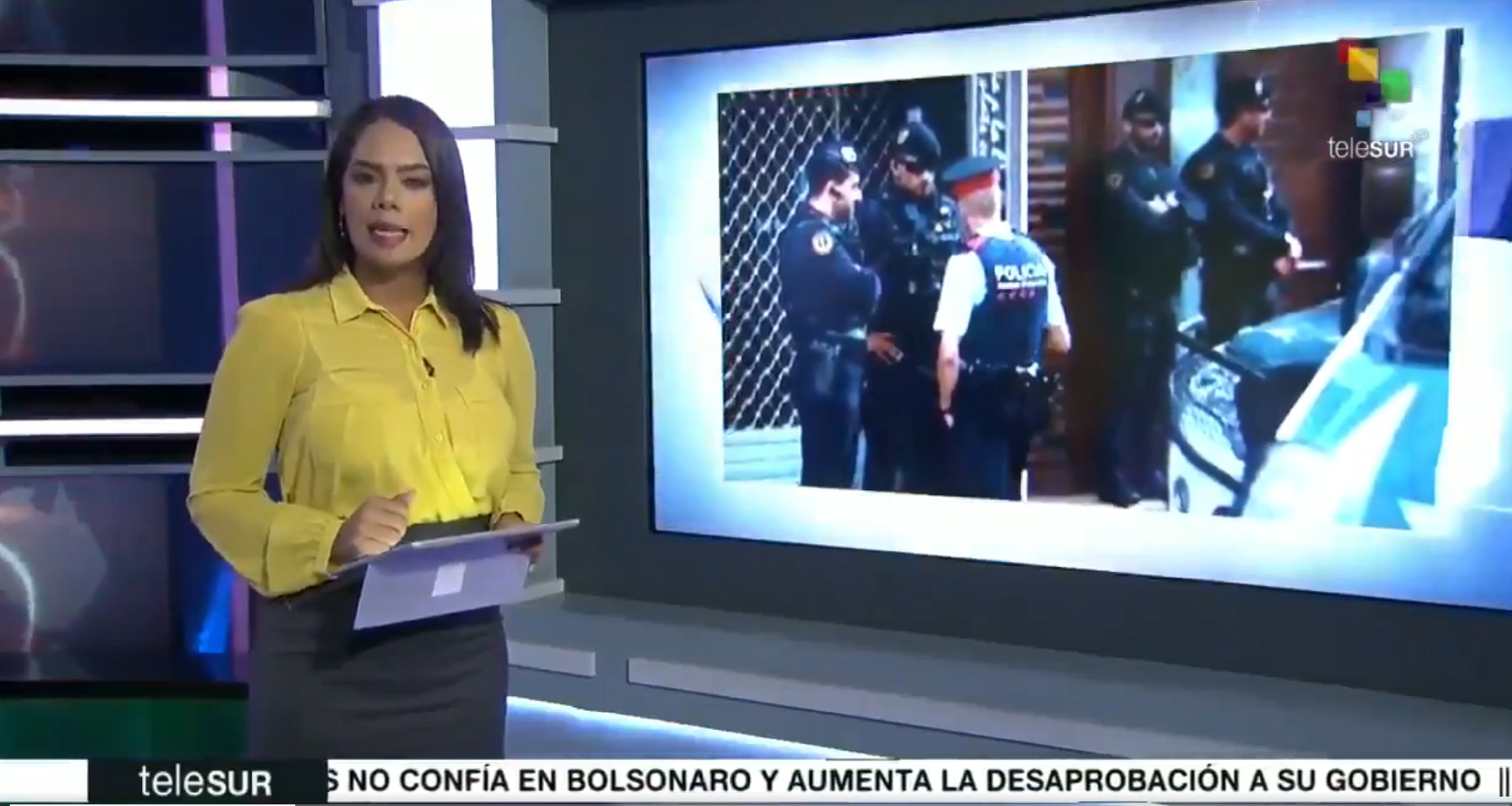 Latin American TV network questions Spanish police case against "alleged terrorists"