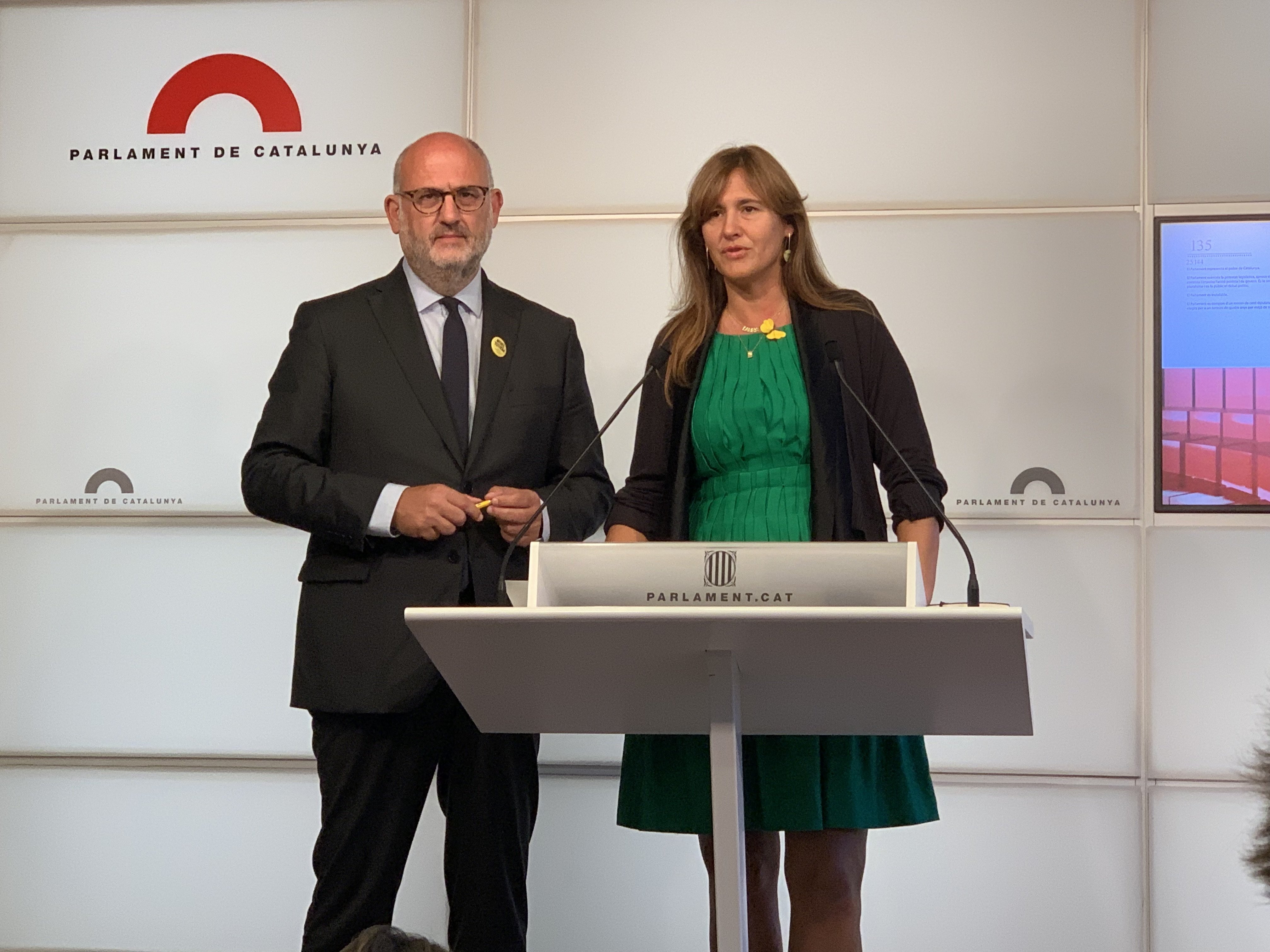 Borràs: "Es evidente que Torra y Puigdemont no necesitan a ningún mediador"