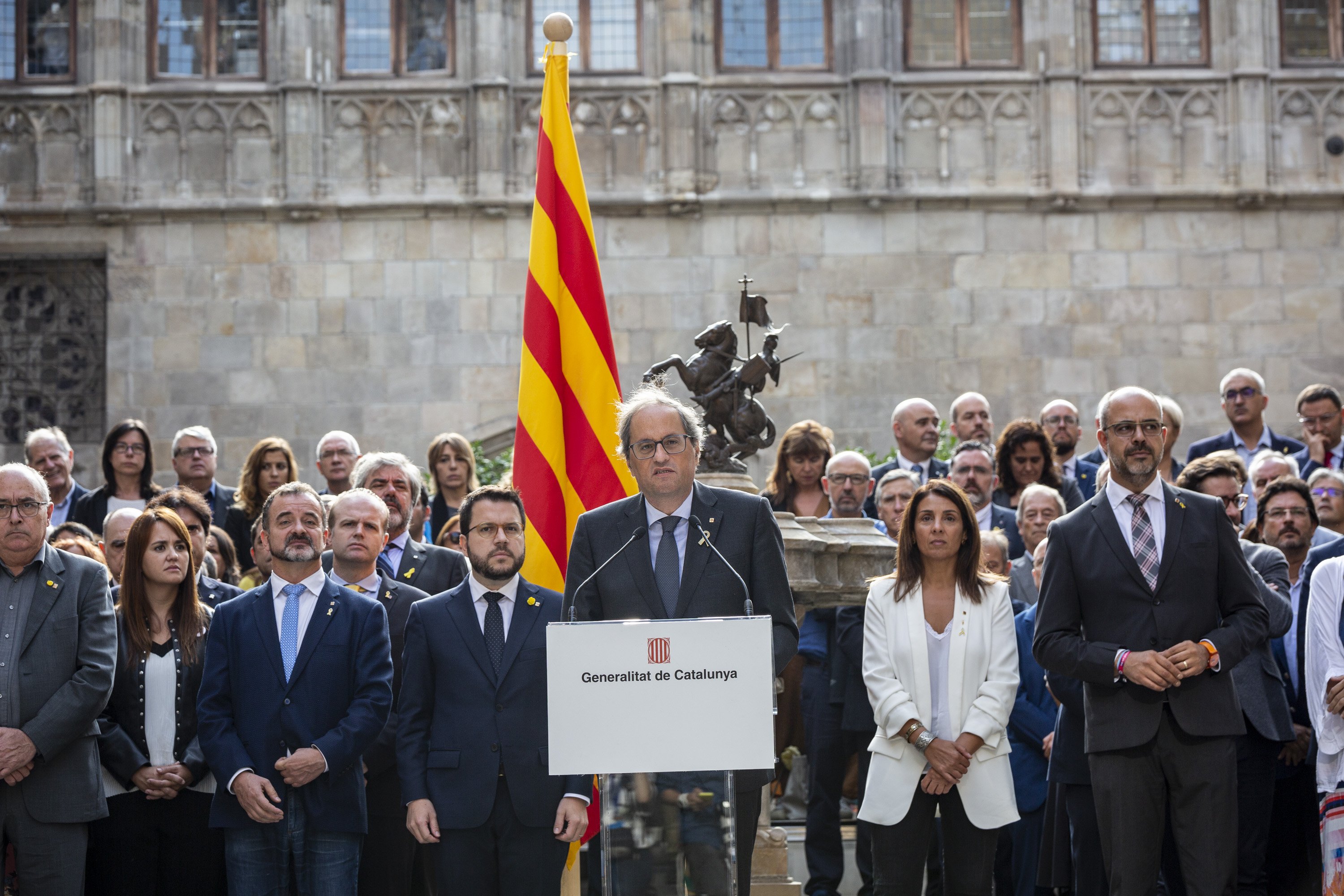 Catalan government commits to "advancing without excuses" towards the republic
