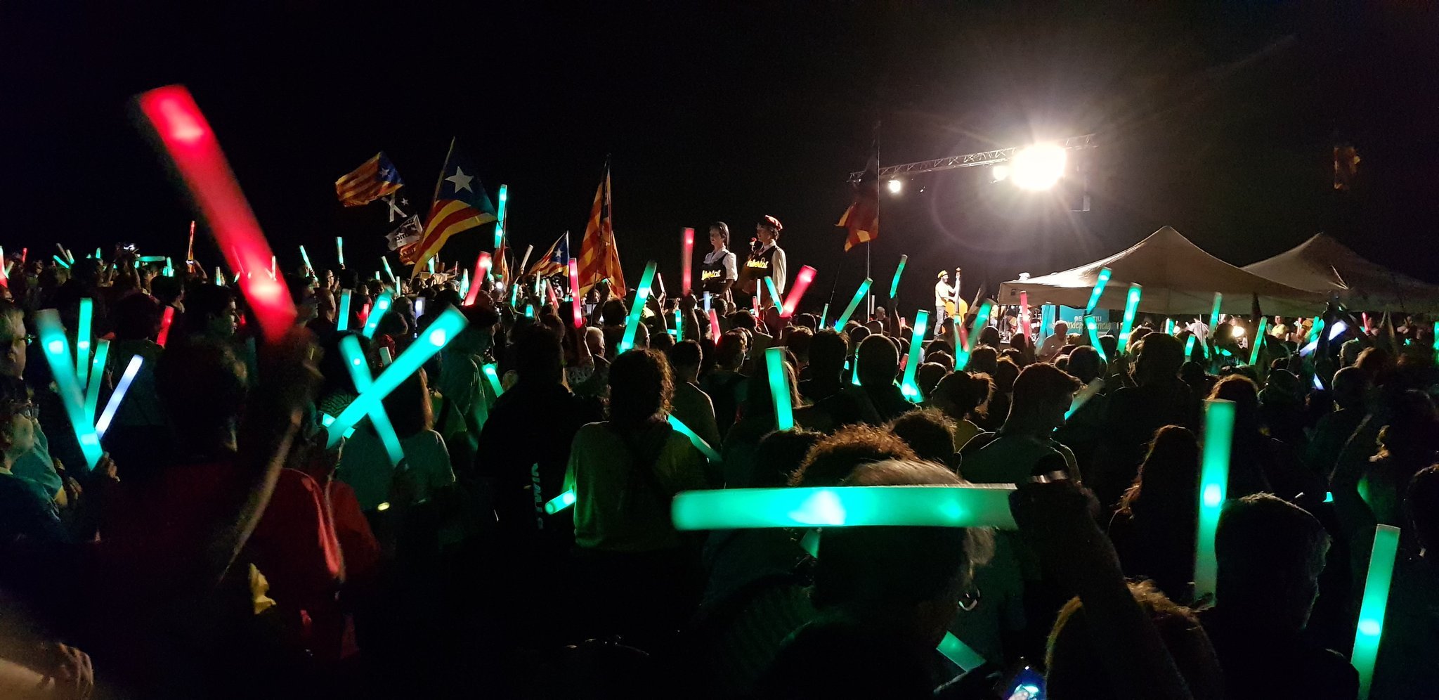 Marchas de antorchas a Lledoners para recordar el 1-O