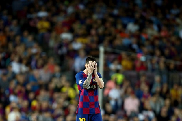 Messi triste Barca Inter EFE