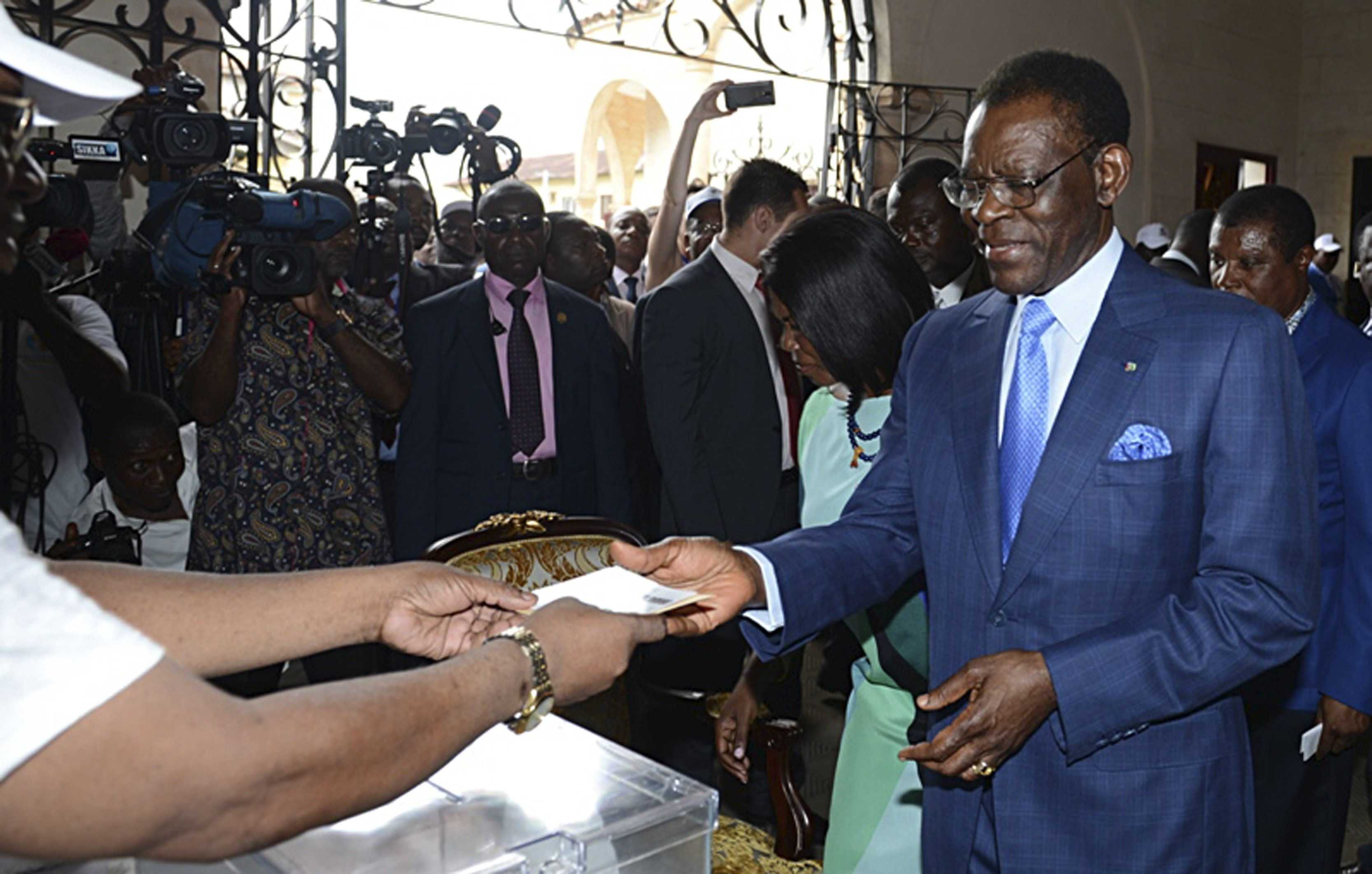 Obiang s'atribueix el 98% dels vots a les presidencials