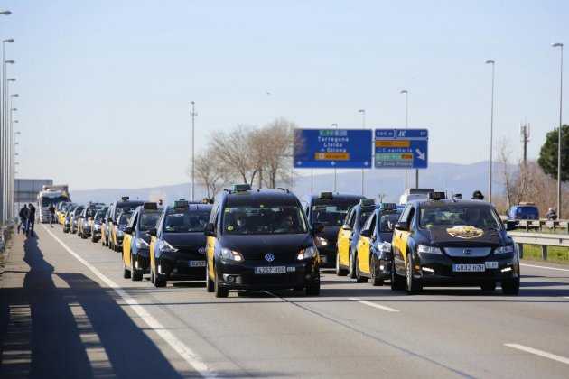 Concentració taxis Sergi Alcàzar