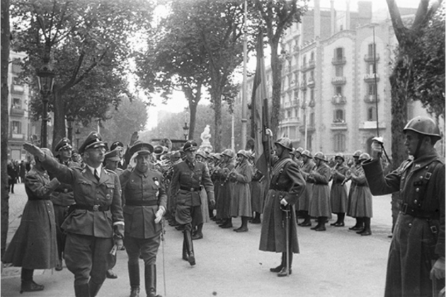 Himmler en Barcelona. Paseo de Gracia. Fuente Memorial Democratic