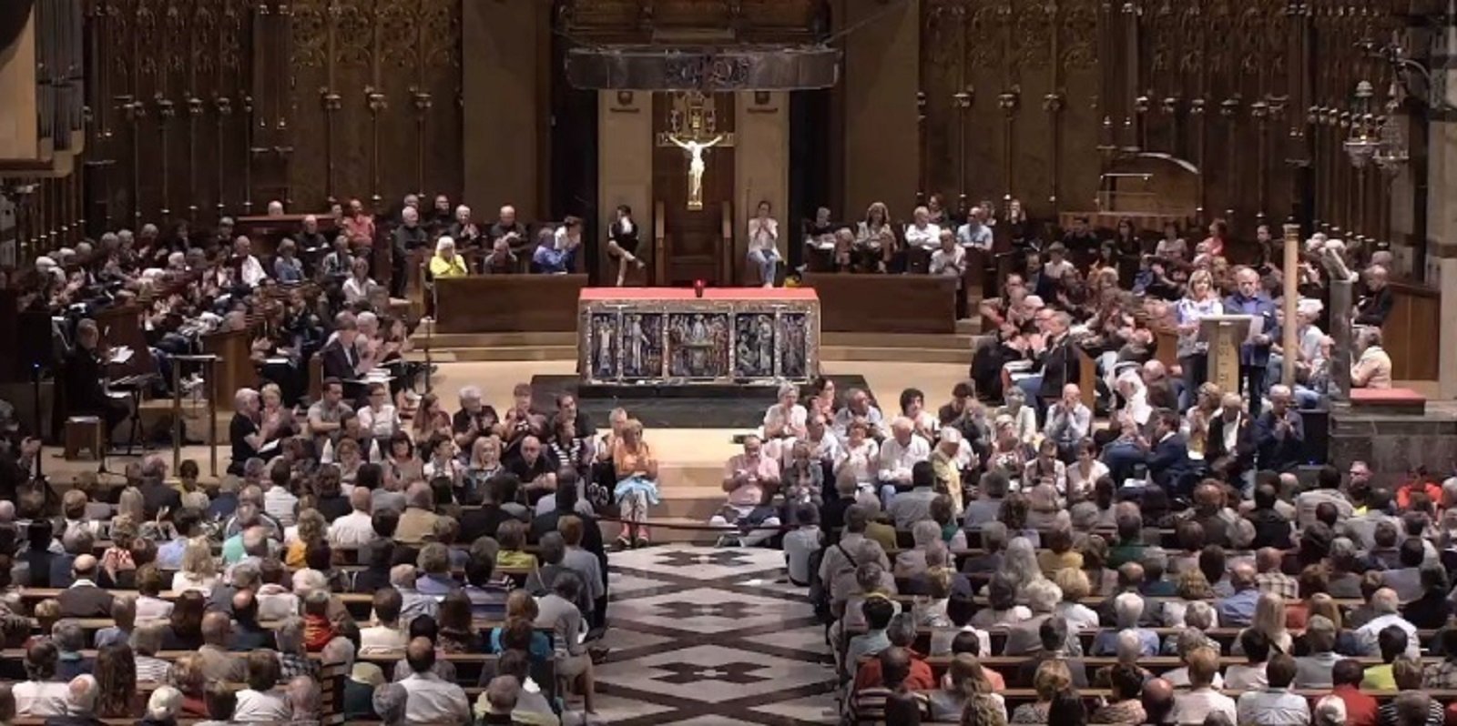 Pregària en solidaritat amb els presos i exiliats a Montserrat