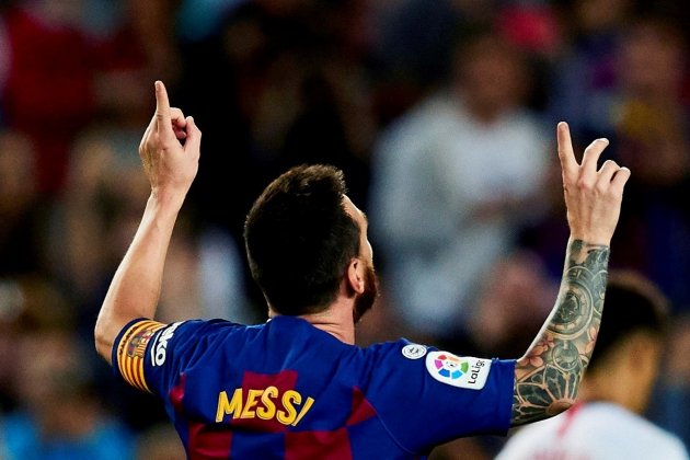 Messi cielo Barca Sevilla EFE