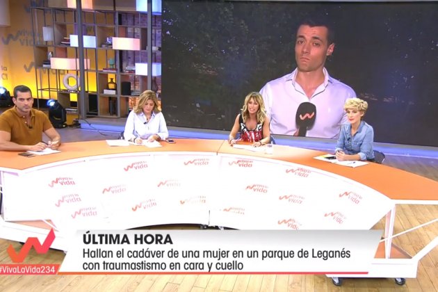 Conexión plató Crimen Leganés Viva La Vida Telecinco