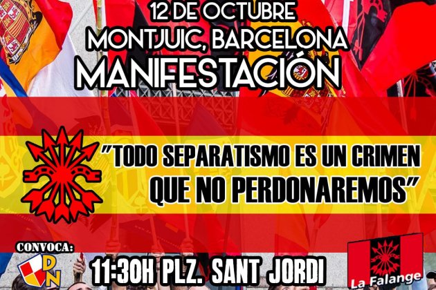 manifestación Falange 12 O