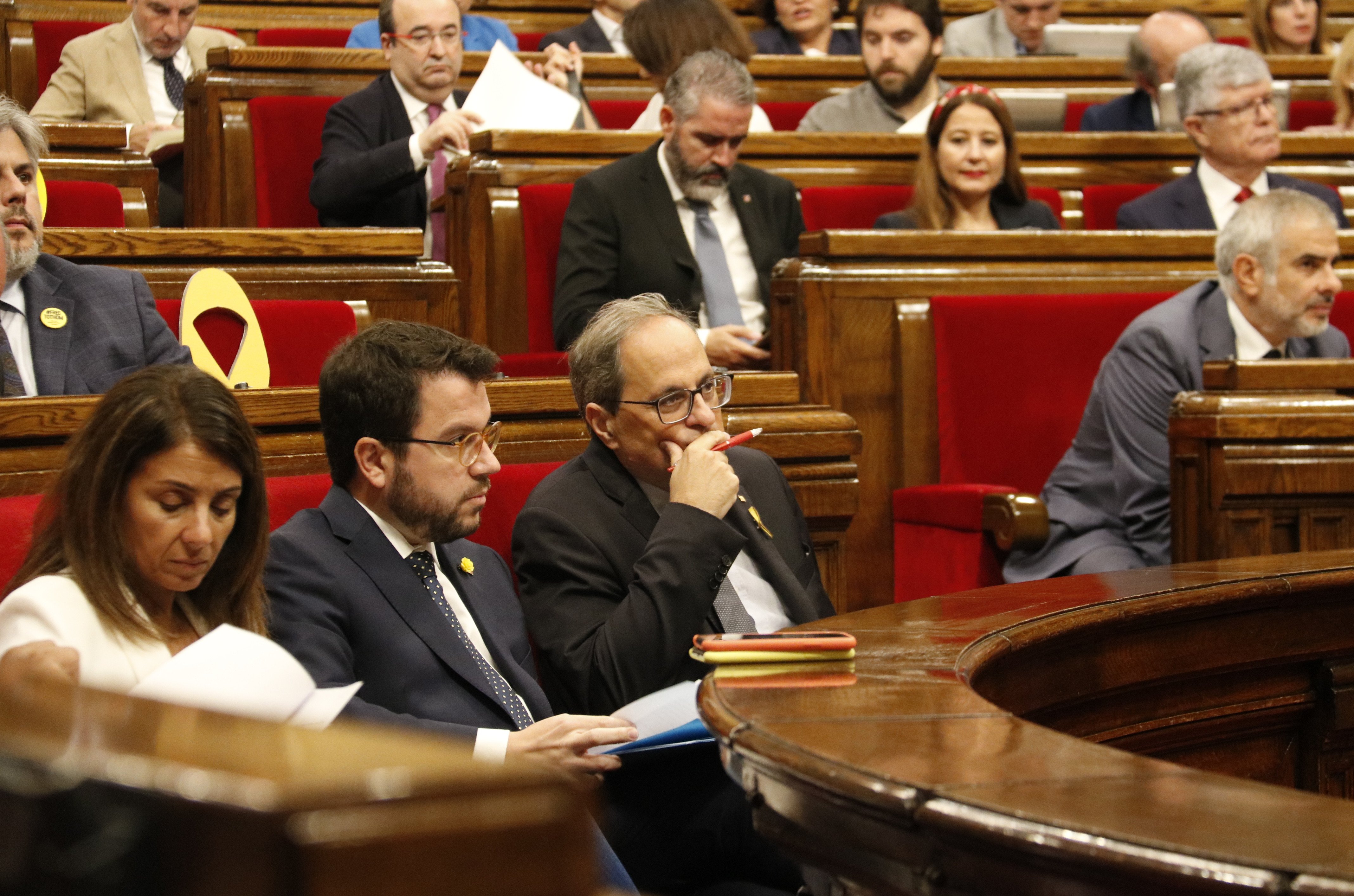 Aragonès promete reaccionar a la sentencia con "mirada larga y mano tendida"