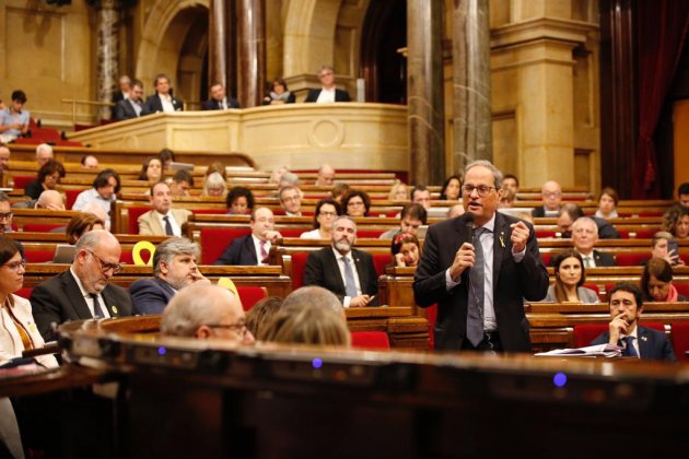 EN Quim Torra hemicile Parlamento sesión control - Sergi Alcàzar