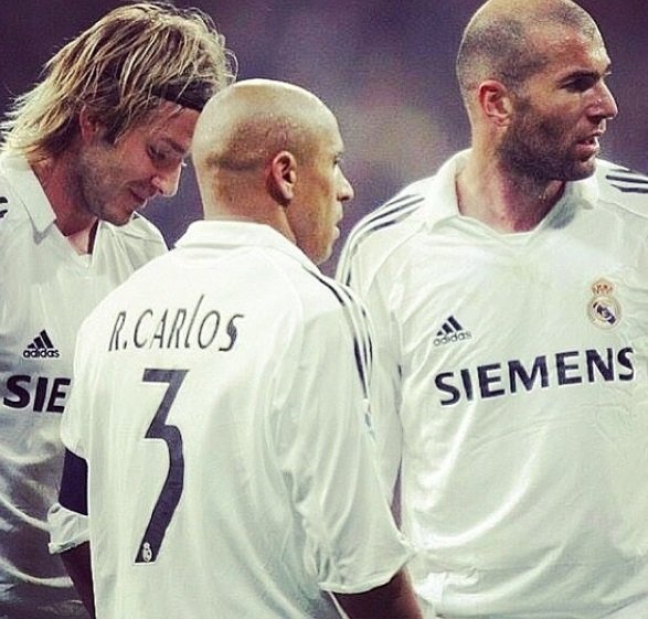 roberto carlos beckham zidane