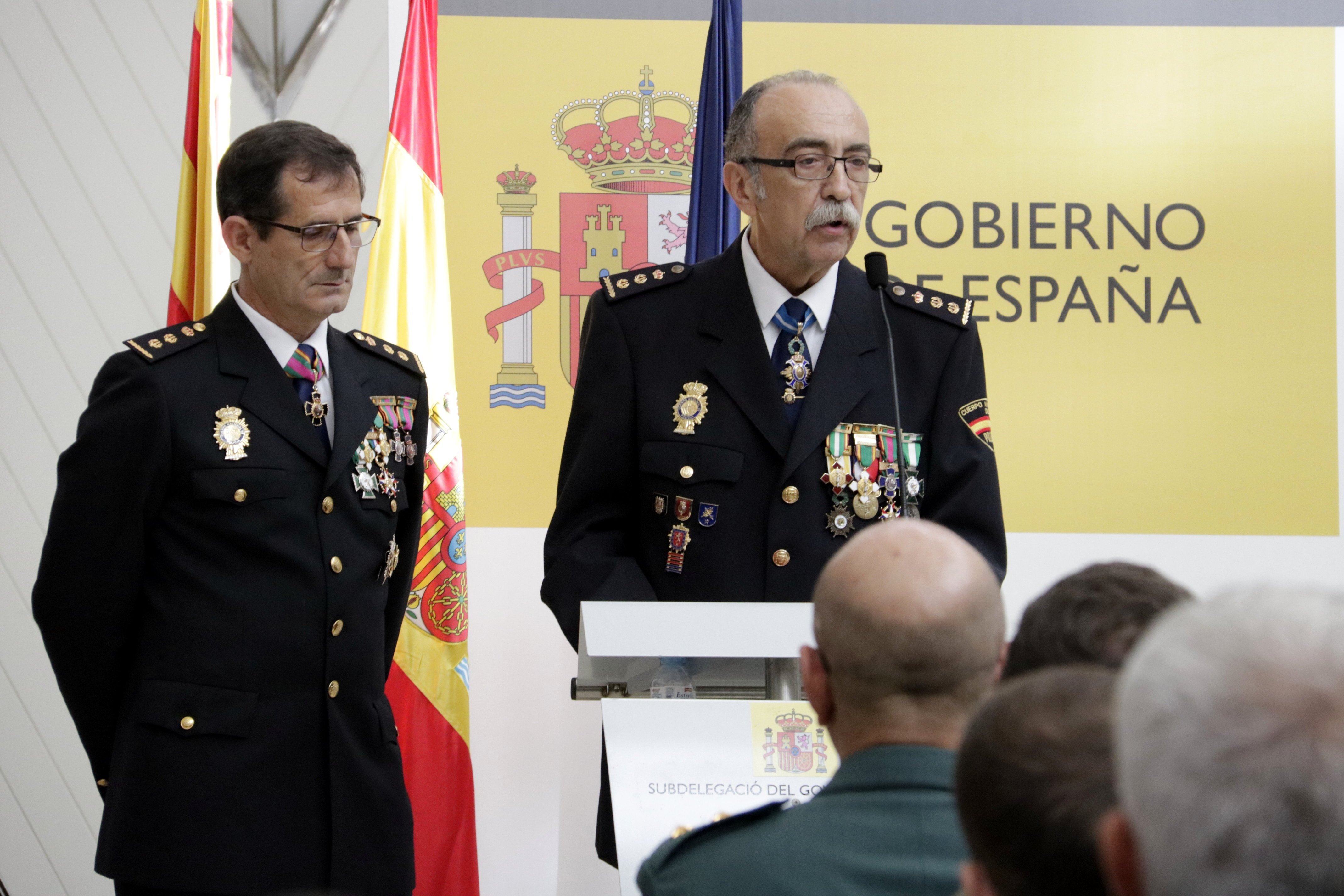 El cap de la policia espanyola a Girona assegura que seran "sempre aquí"