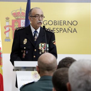 El cap de la Policia Nacional a Girona, Luis César Suanzes, durant la intervenció a la festa patronal, el 10 d'octubre del 2019 ACN El cap de la Policia Nacional a Girona, Luis César Suanzes, durant la intervenció a la festa patronal, el 10 d'octubre del 2019 ACN