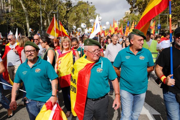 Detalles Guardia Civil manifestaicó unionista 12-O Barcelona Sergi Alcàzar