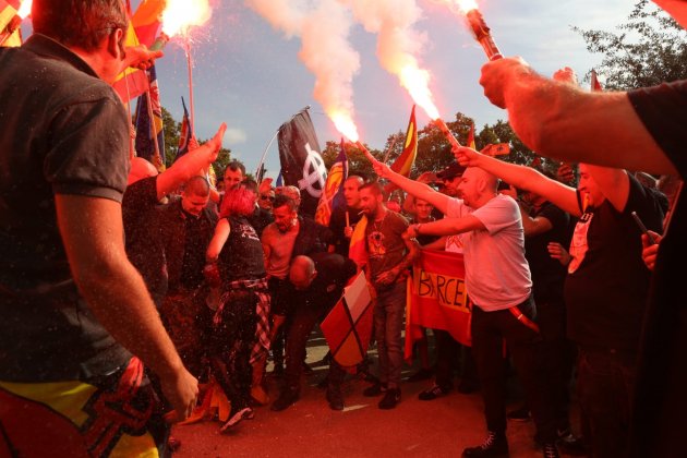 Manifestación ultra 12-O Barcelona Sira Esclasans