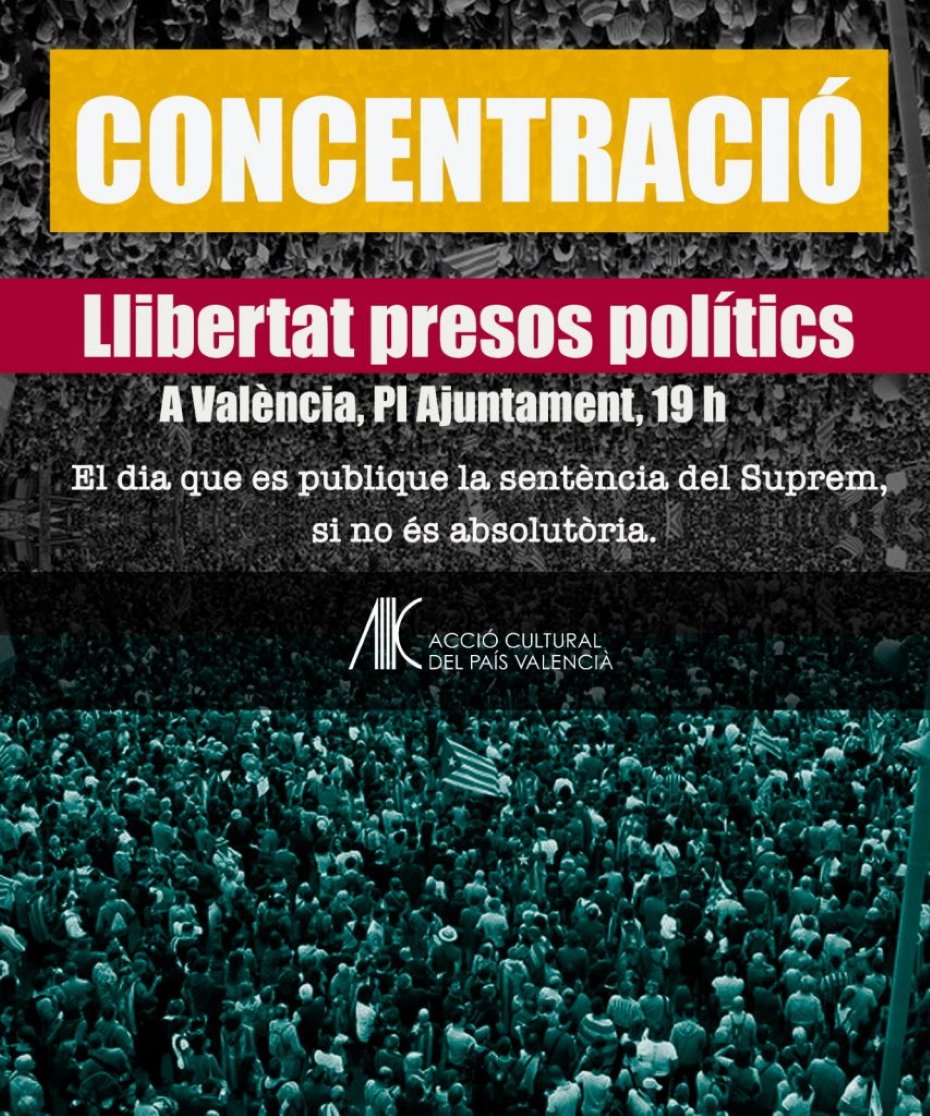 Las protestas contra la sentencia se extienden al País Valencià