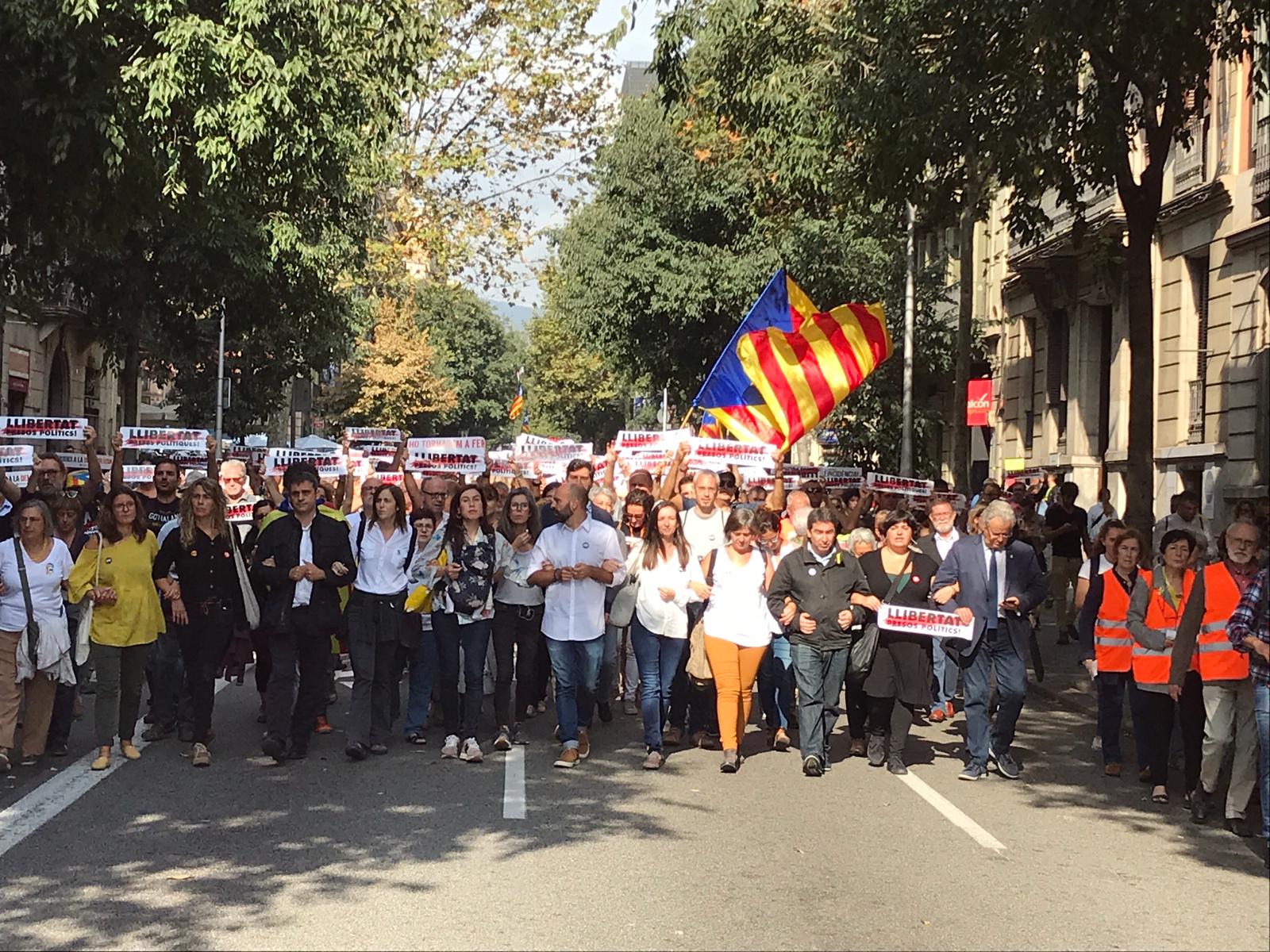 manifestación òmnium sentencia 14 O Guillem Ramos
