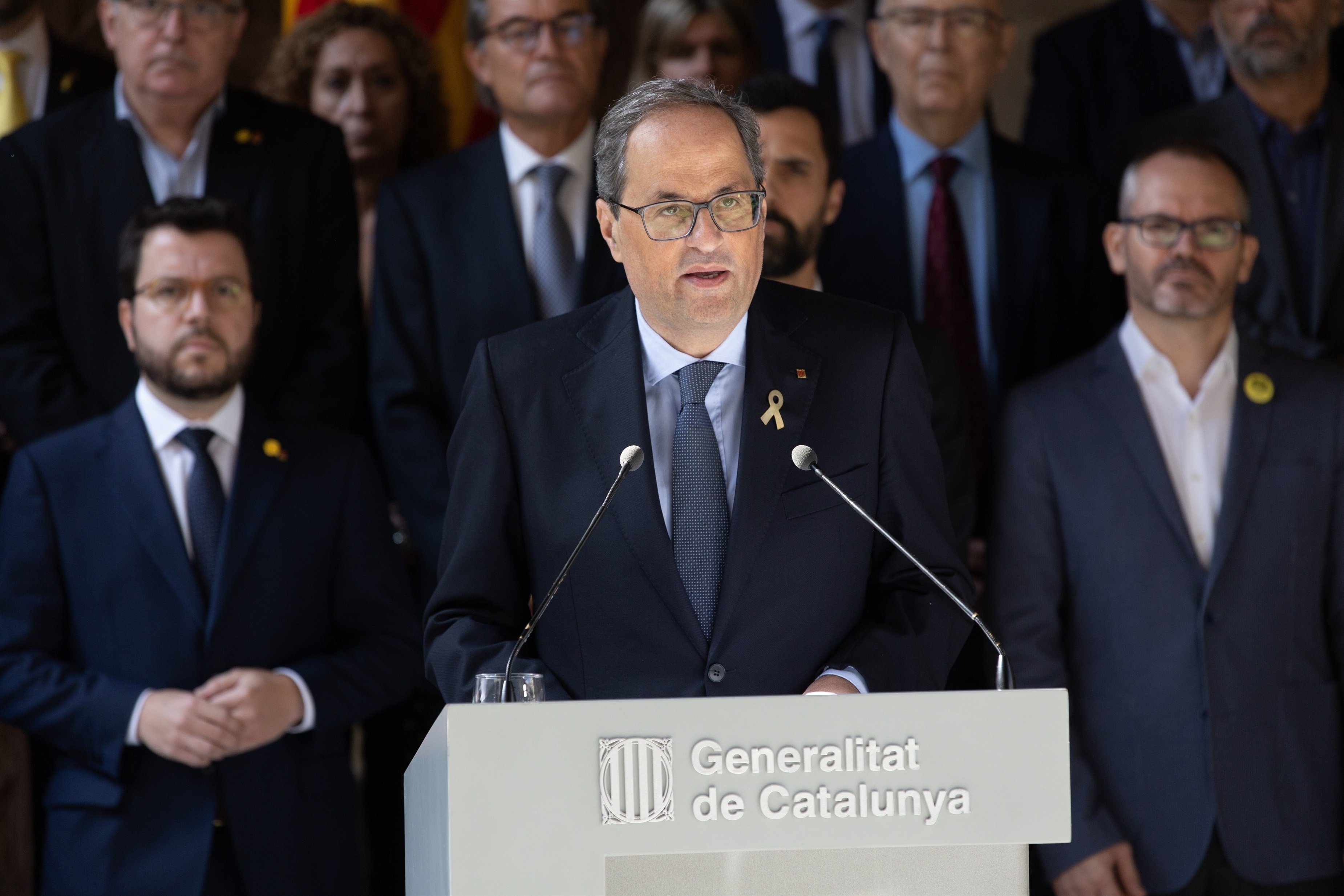Torra calls for urgent meetings with Spanish king and acting PM Sánchez