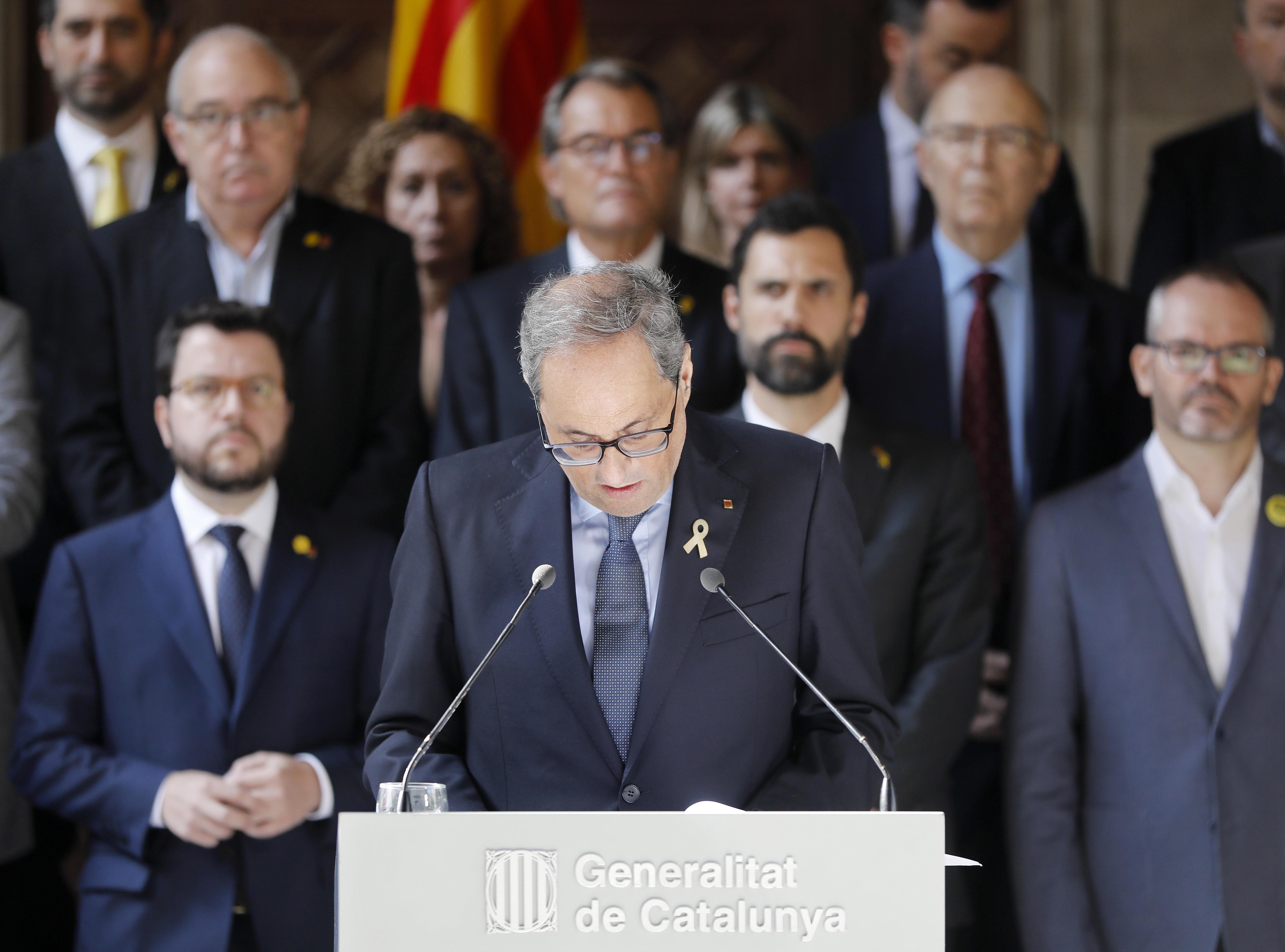 La carta (en catalán) de Torra al Rey y a Sánchez solicitando una reunión urgente
