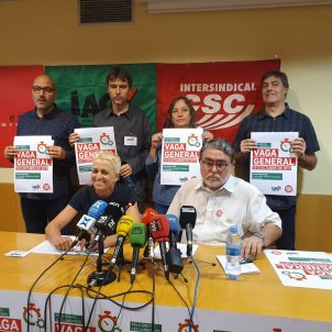 La Intersindical y la IAC ratifican la huelga general para el viernes 18 de octubre