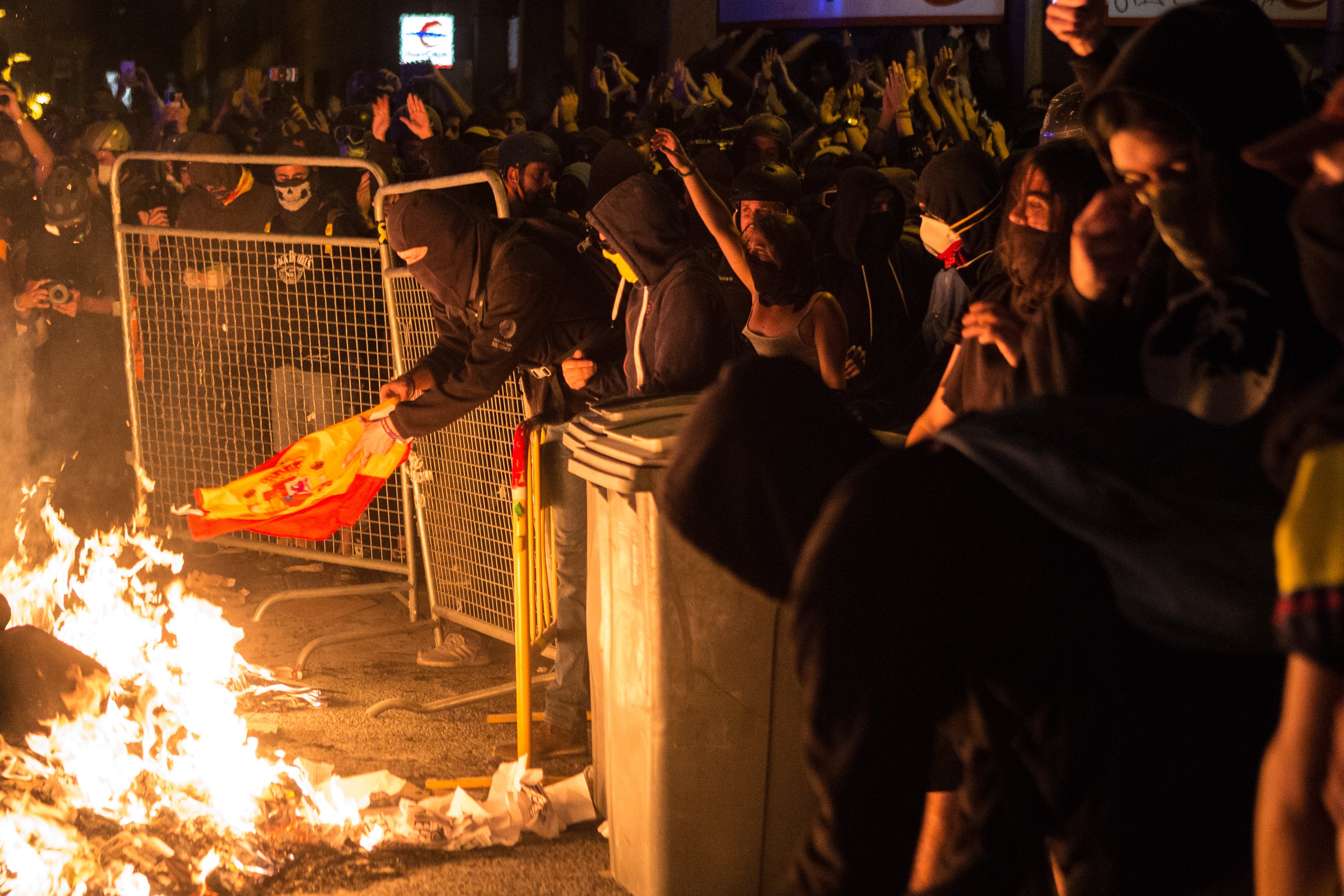La fiscalia estudiarà l'abast penal dels incidents a Catalunya
