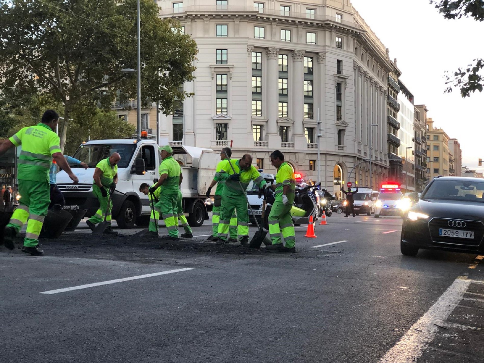 neteja passeig de Gràcia C.F.