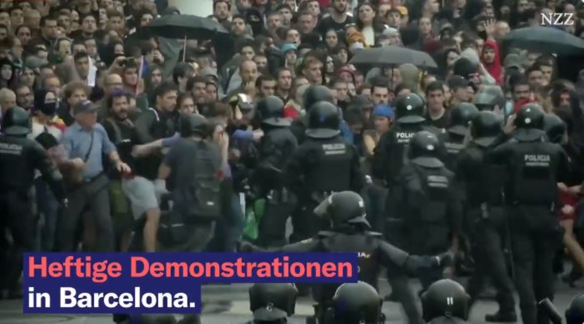 VíDEO: El principal diari suís titlla de "brutals" els xocs amb la policia