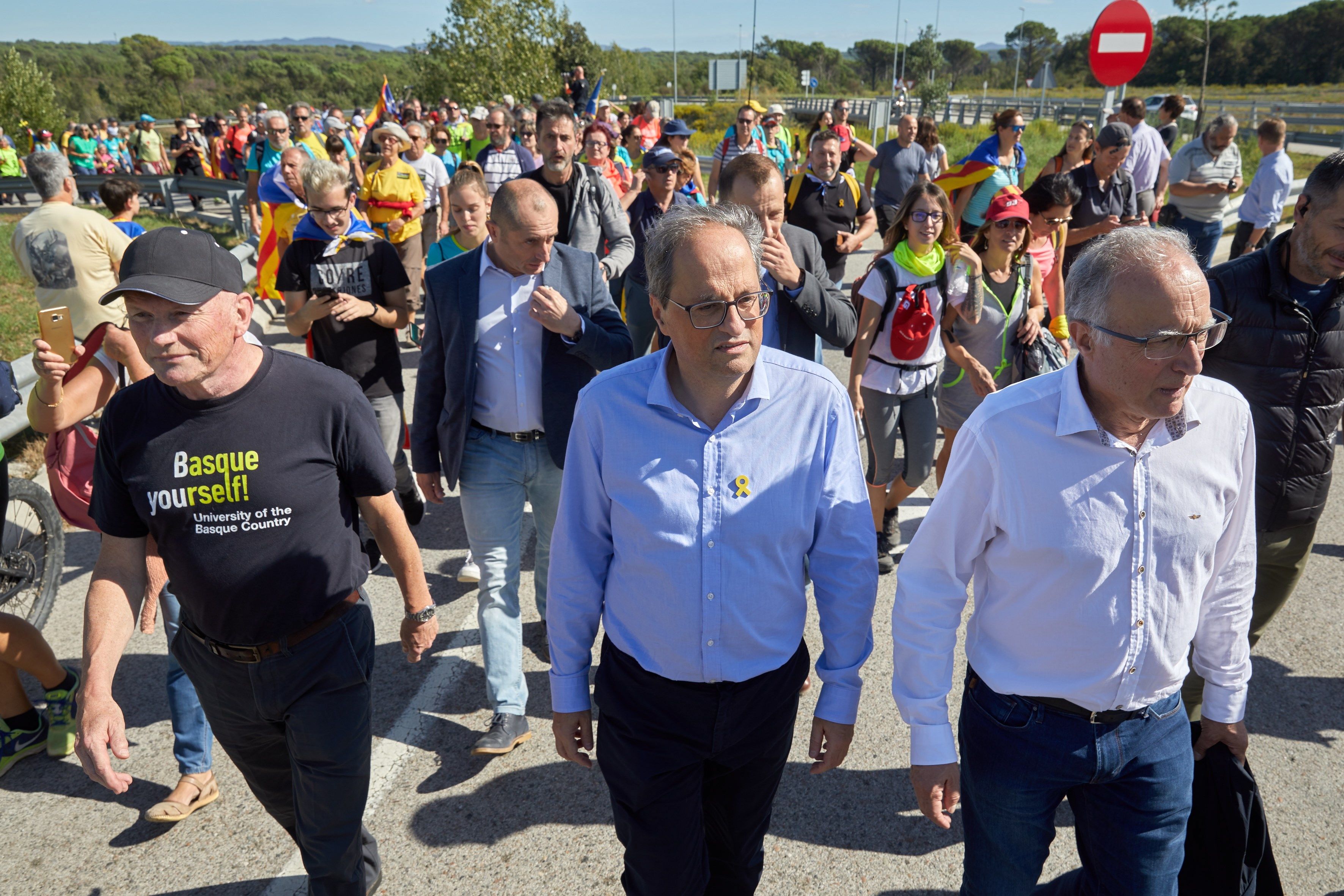 Catalan president Torra: "Violence doesn't represent us and never will"