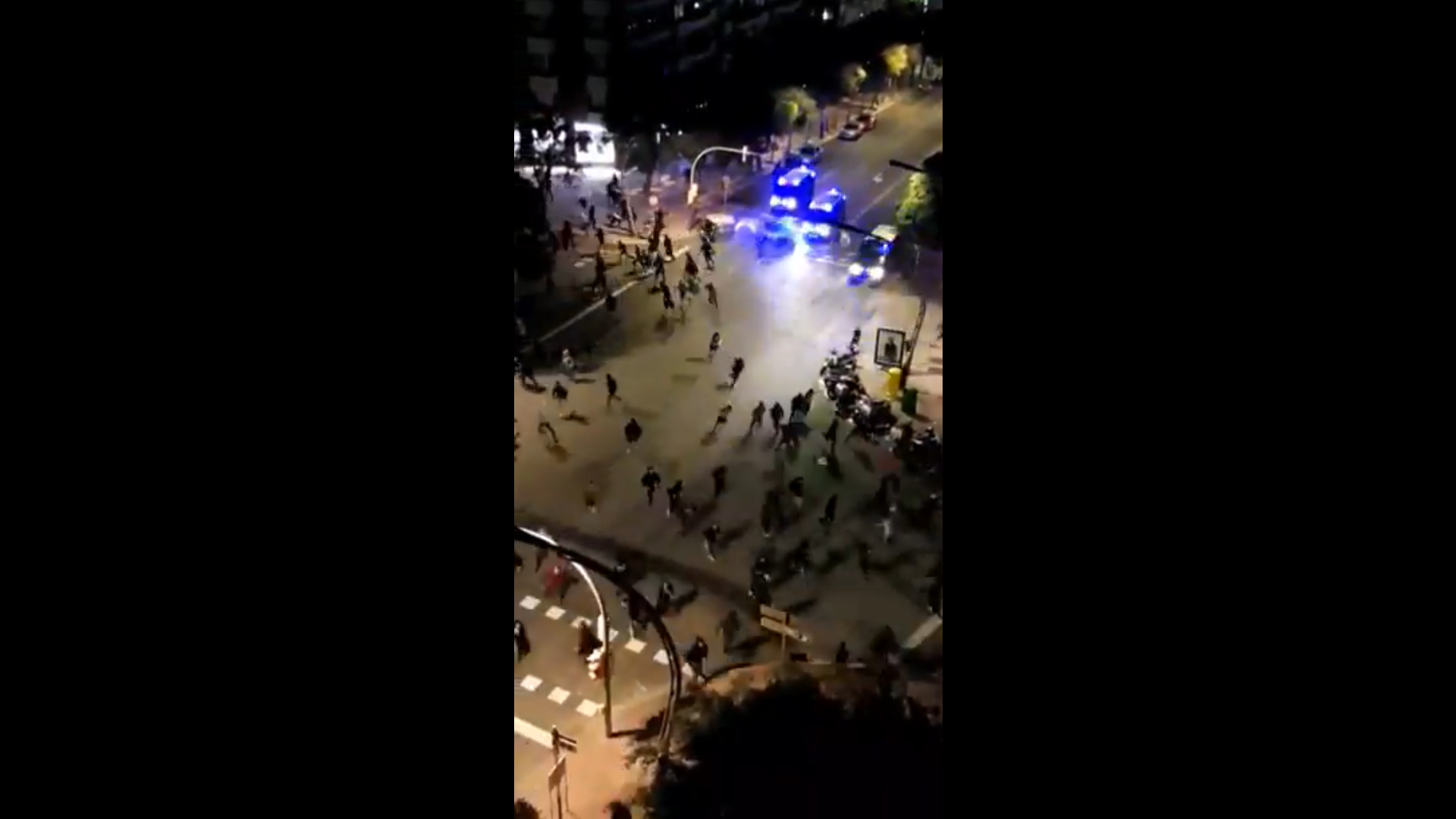 Police vans run over two protesters in Tarragona, Catalonia