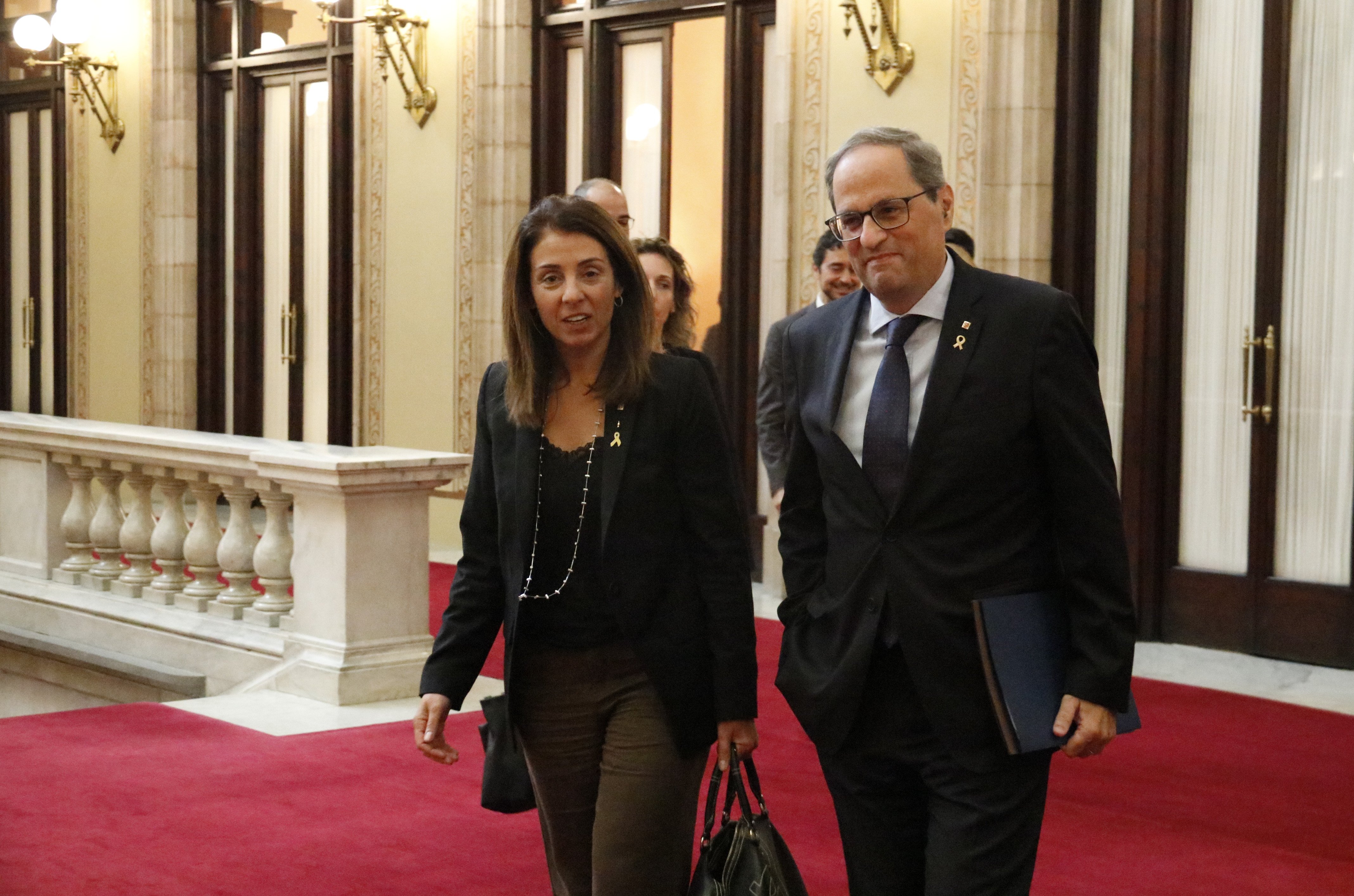 Torra crea un gabinet de crisi per fer front a la situació provocada per les protestes