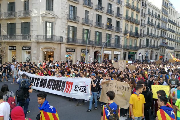 pancarta manifestació estudiants sentència   Anna Solé