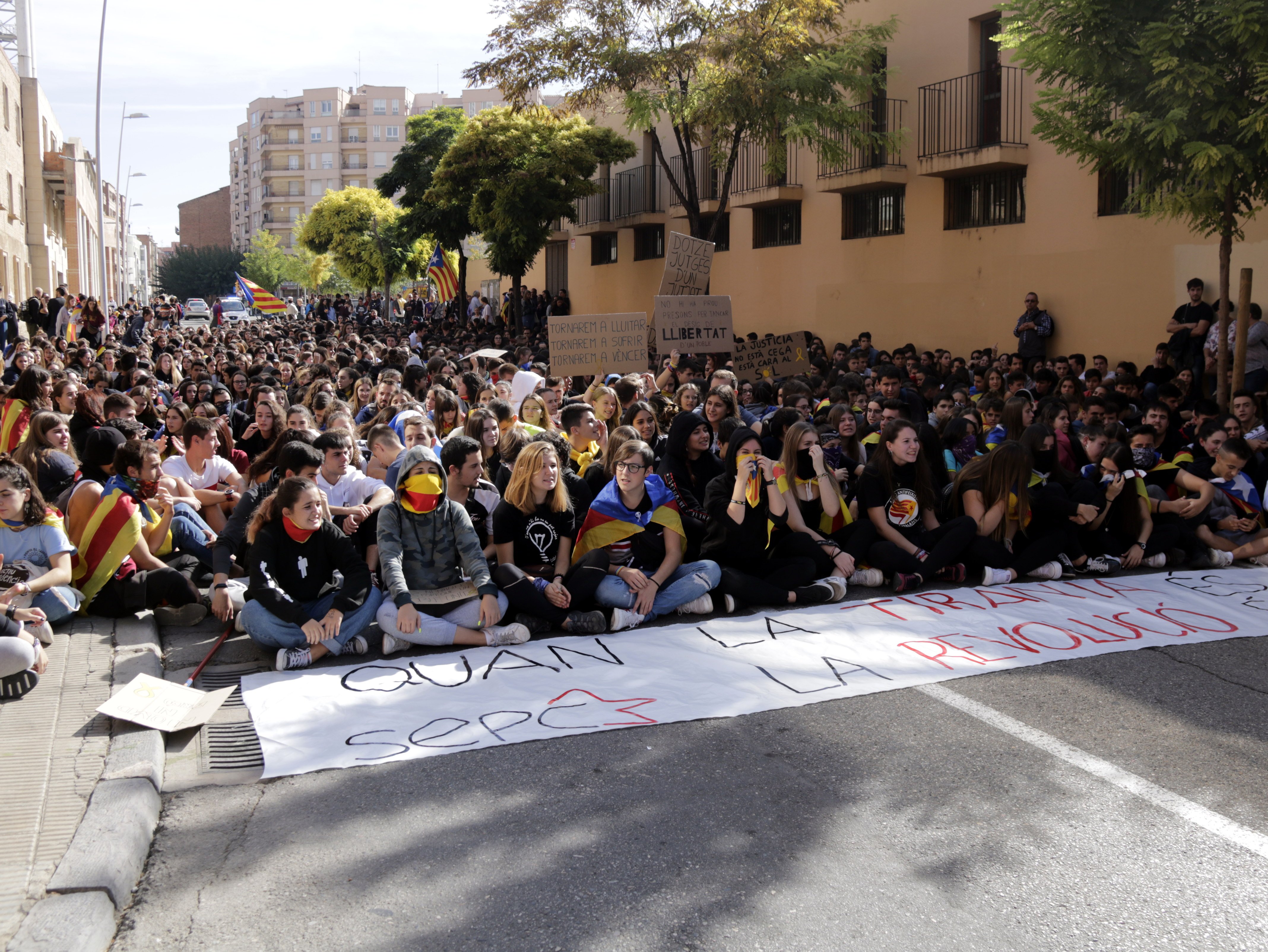 Manifestació estudiants Lleida 17O ACN