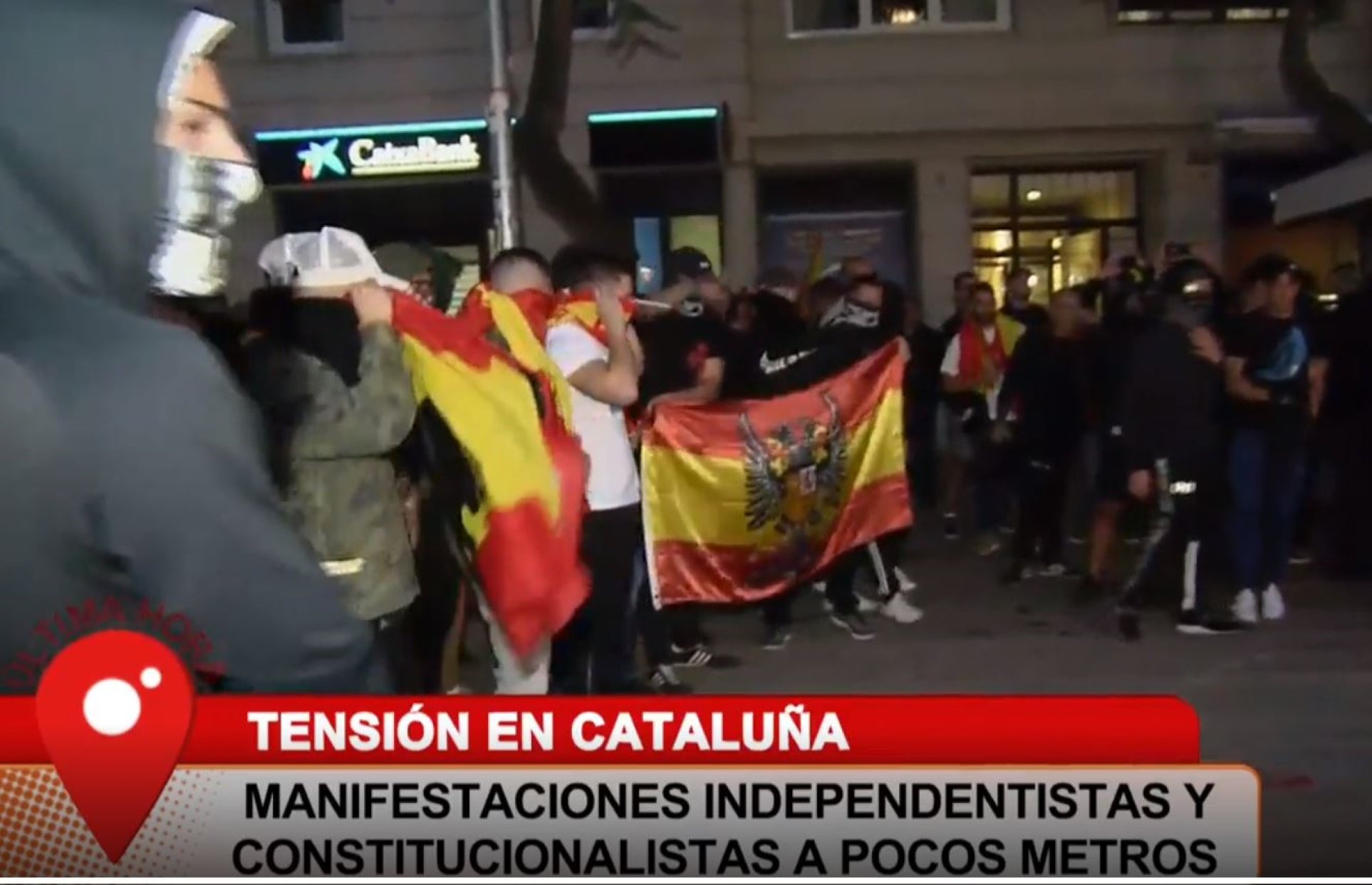 Así define Cuatro a los ultras franquistas como "constitucionalistas"