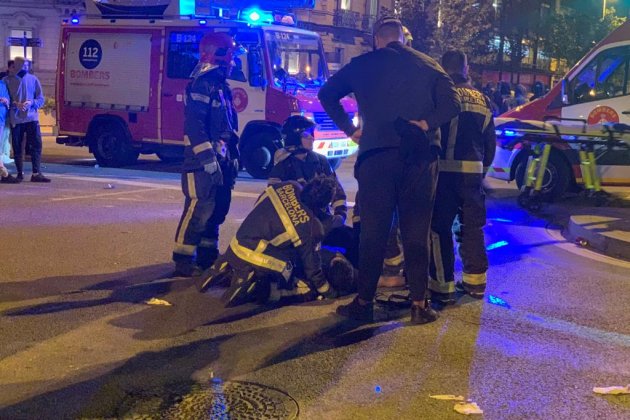 Manifestando ates bomberos disturbios barcelona - Marta Lasalas