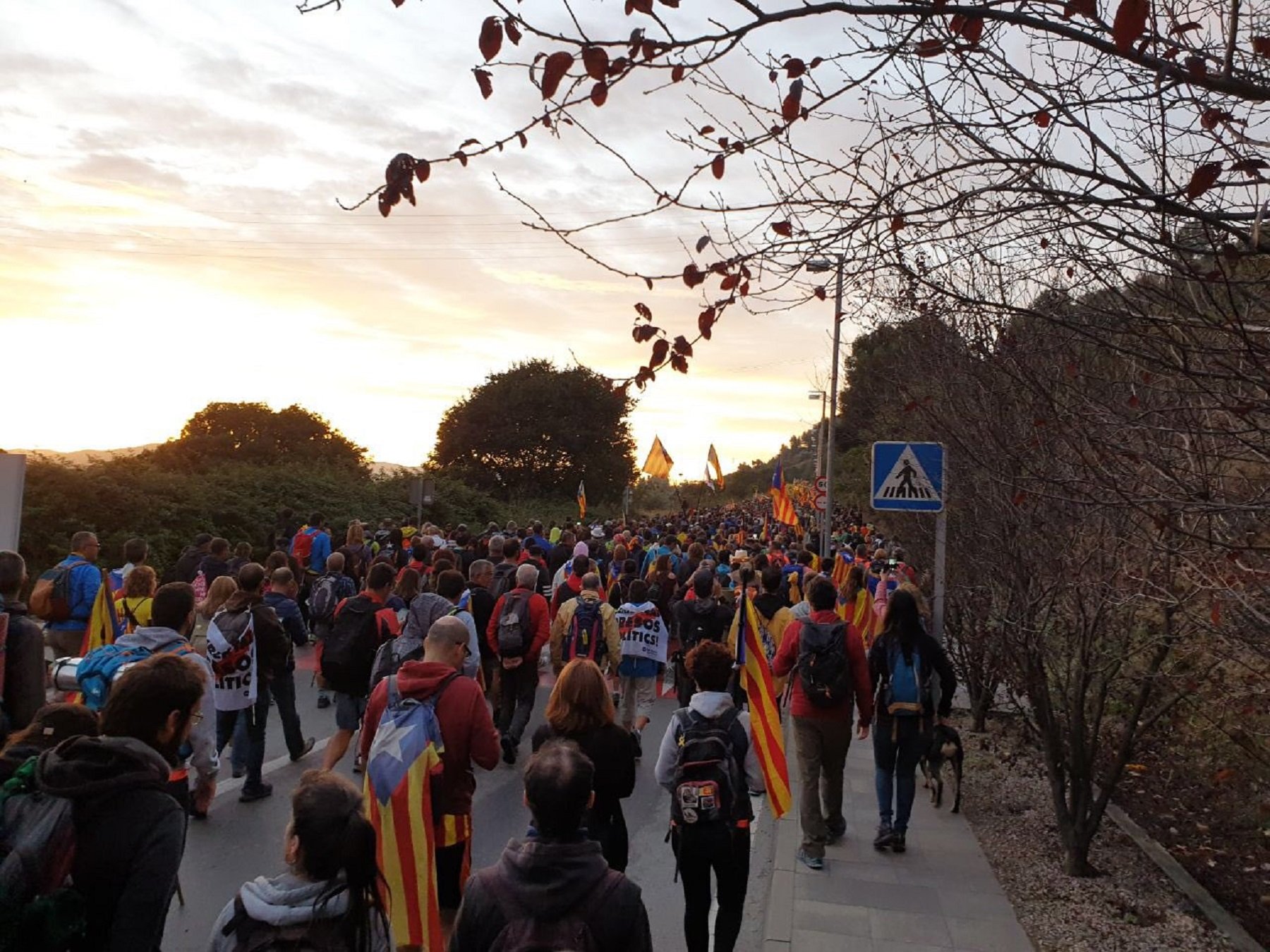 Les Marxes per la Llibertat enfilen camí cap a Barcelona