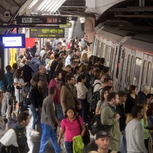 vaga general 19O serveis mínims metro Plaça Espanya - Efe vaga general 19O serveis mínims metro Plaça Espanya - Efe