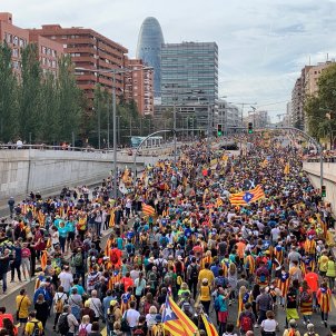 Gran Via Entrada Marxes per la Llibertat Vaga 18-O - Sergi Alcàzar Gran Via Entrada Marxes per la Llibertat Vaga 18-O - Sergi Alcàzar