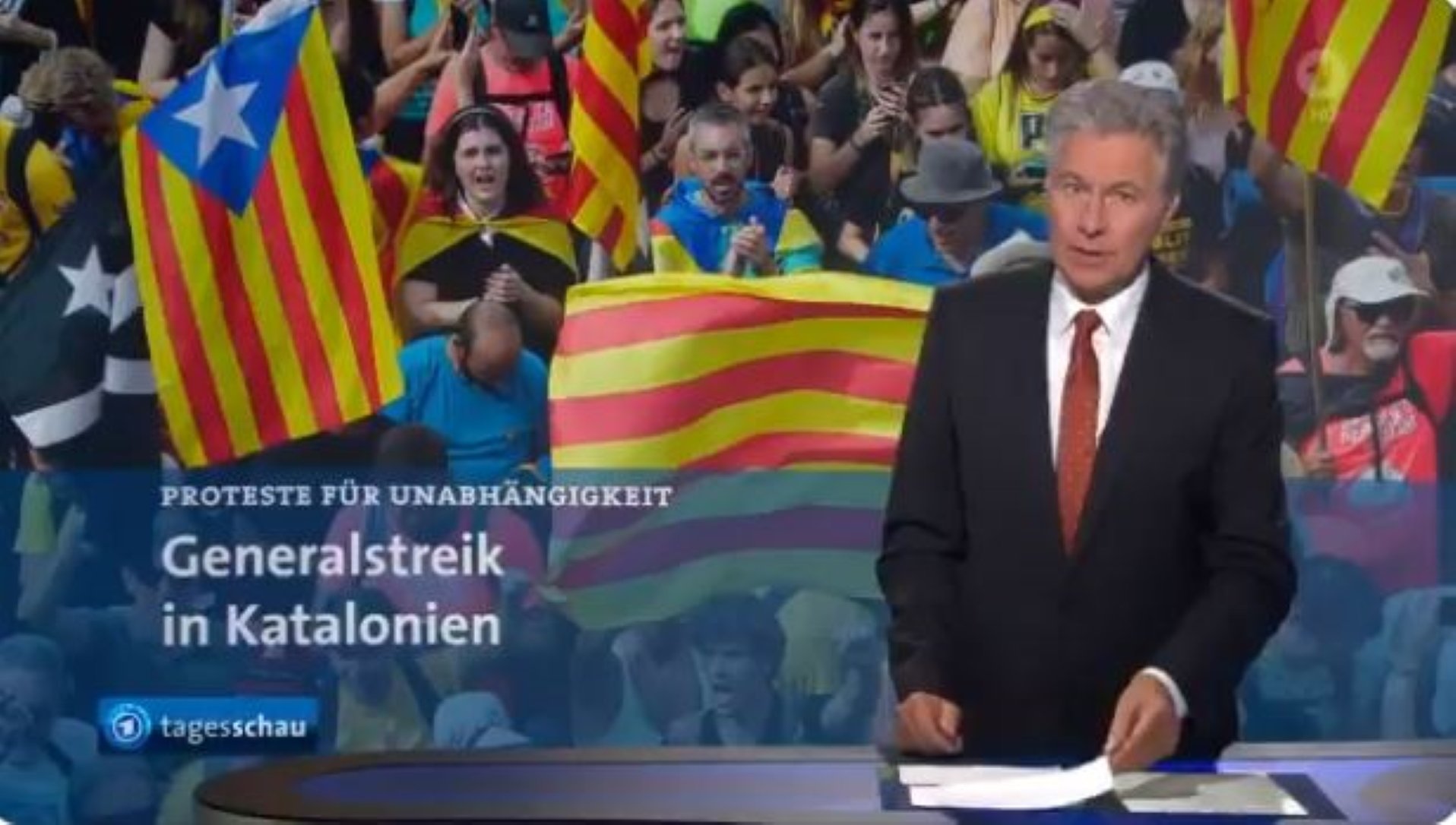 Catalunya guanya Sánchez, en el principal informatiu de la TV alemanya