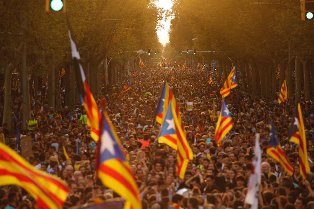 Huelga general catalana contra la represión española del 1-O