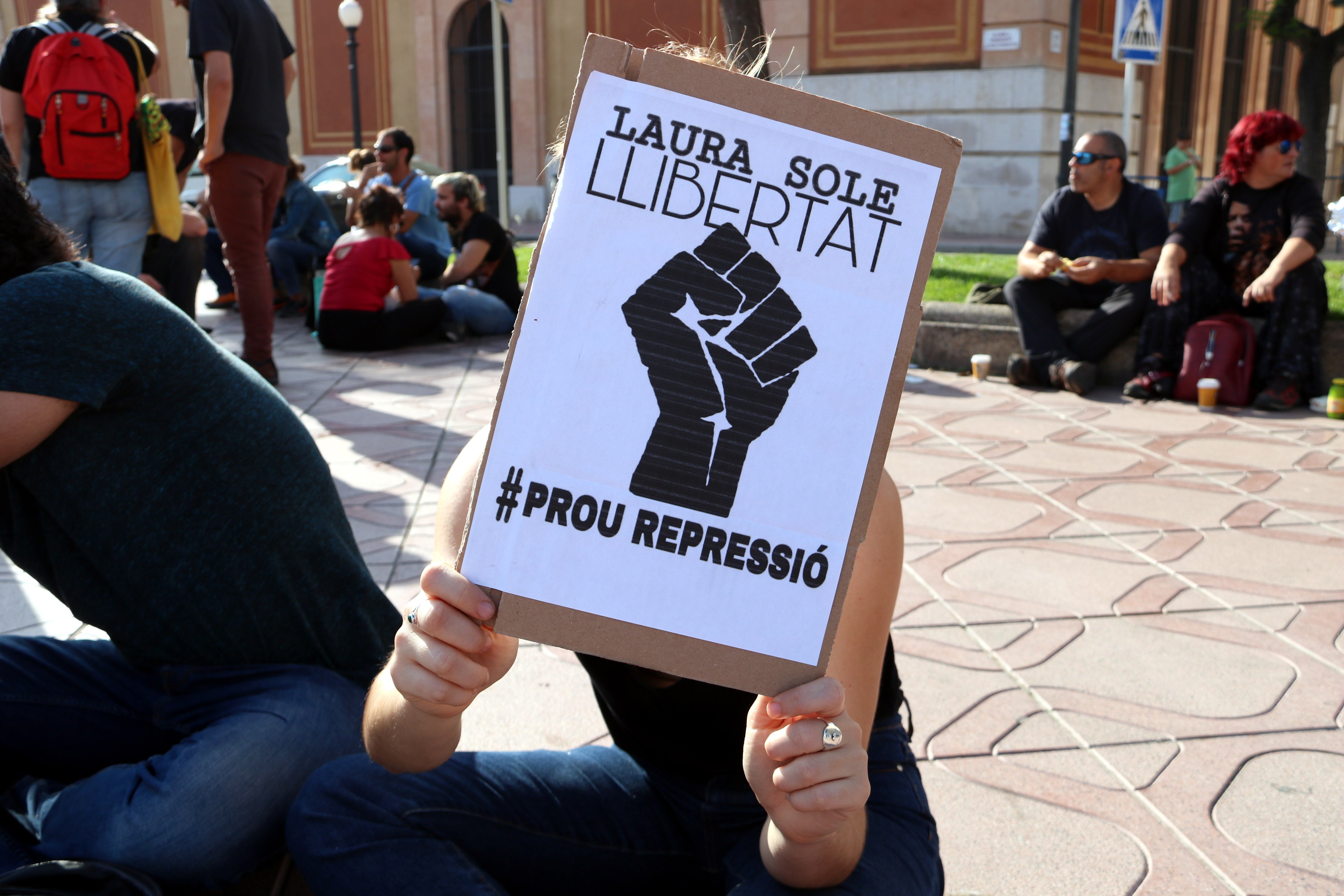 Protestas para reclamar la libertad de los detenidos por los disturbios en Tarragona