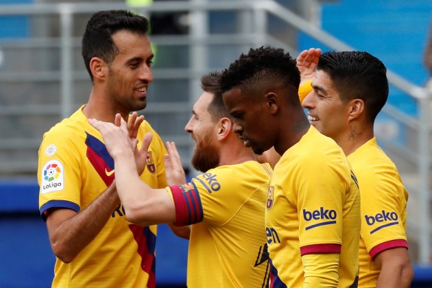 busquets messi semedo suarez barça efe busquets messi semedo suarez barça efe