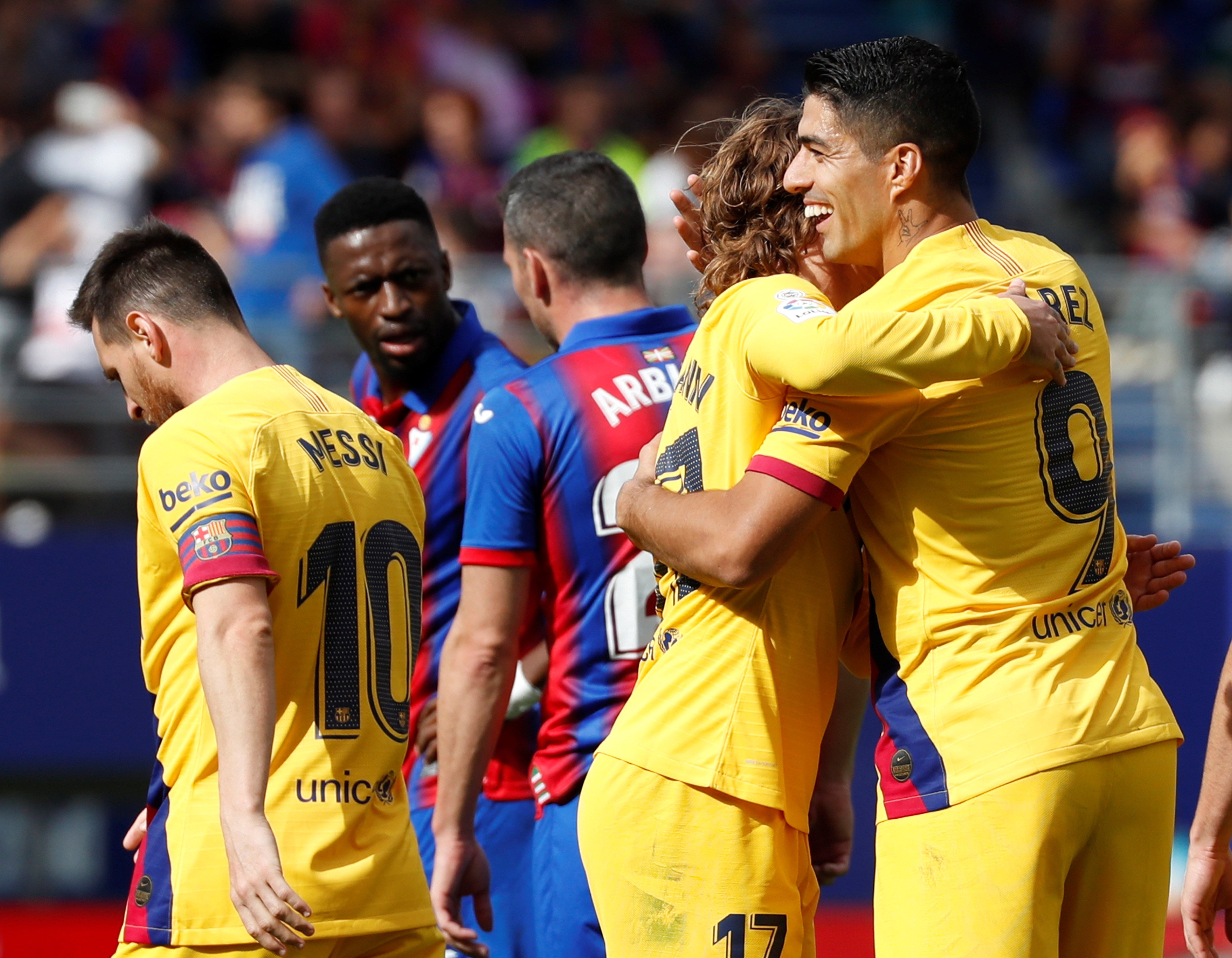 El nuevo tridente se presenta en Eibar (0-3)