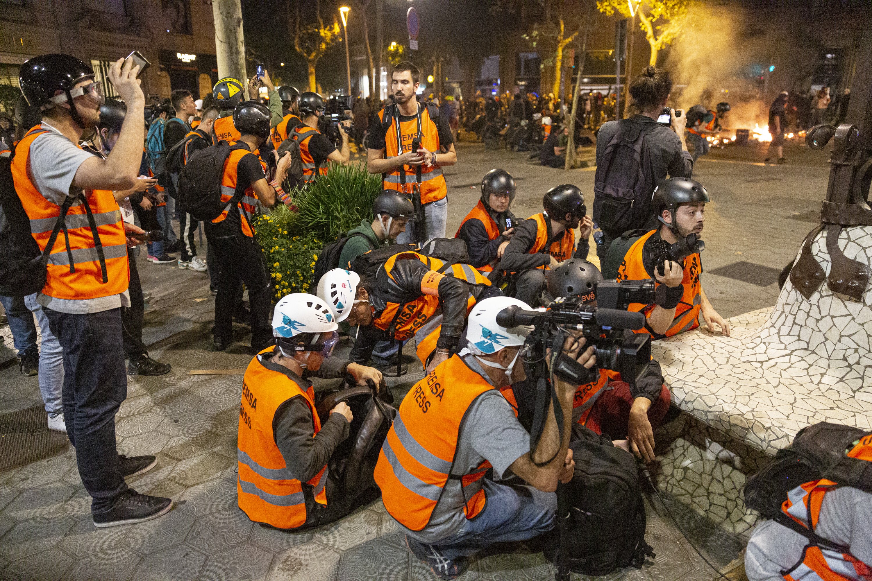 Agresiones y detenciones a periodistas durante las protestas