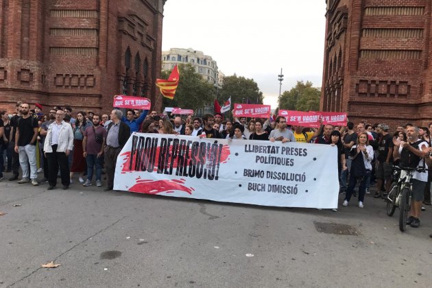 EN manifestació CDR Arc de Triomf Guillem Ramos