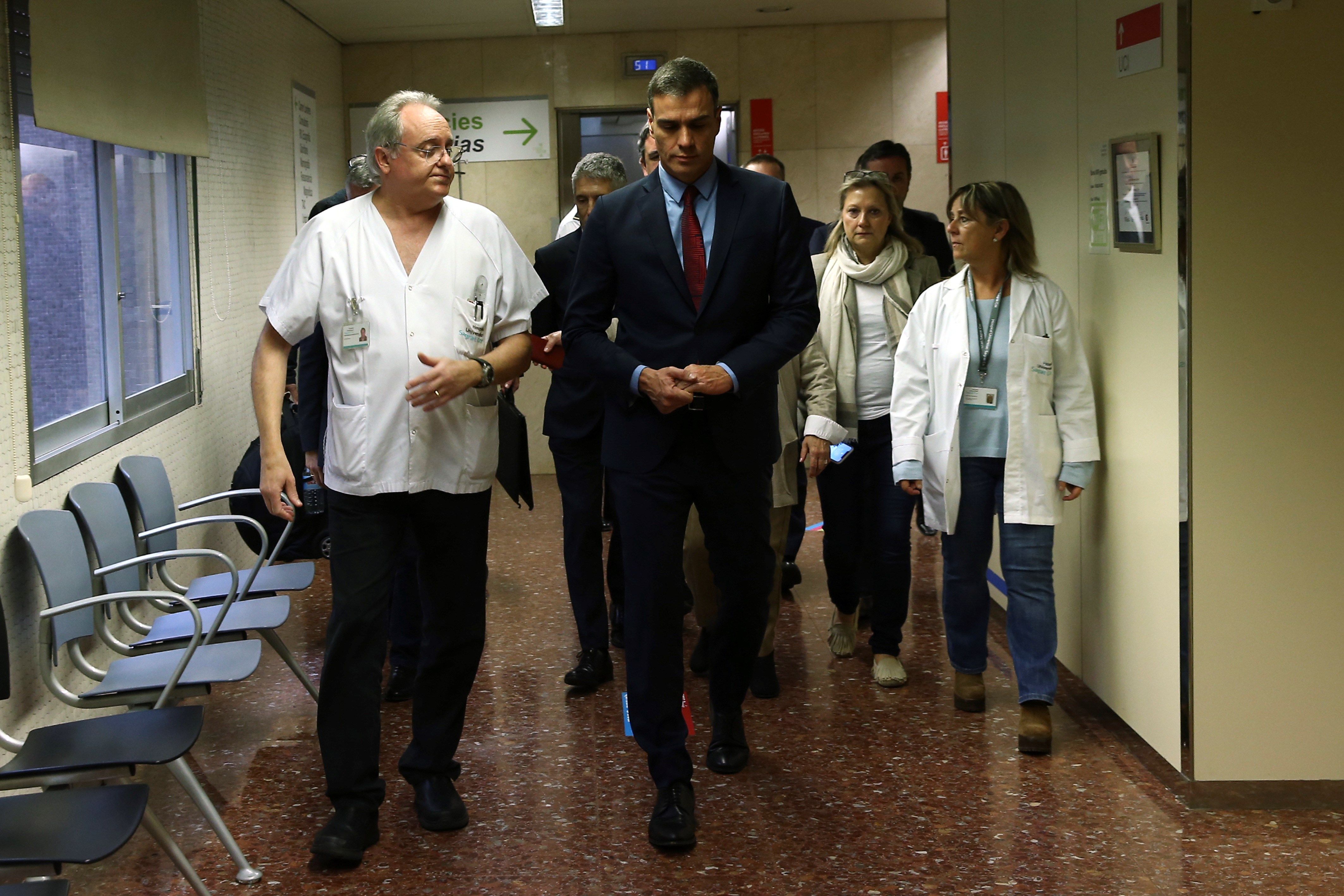 Salut i la direcció del Sant Pau planten Pedro Sánchez