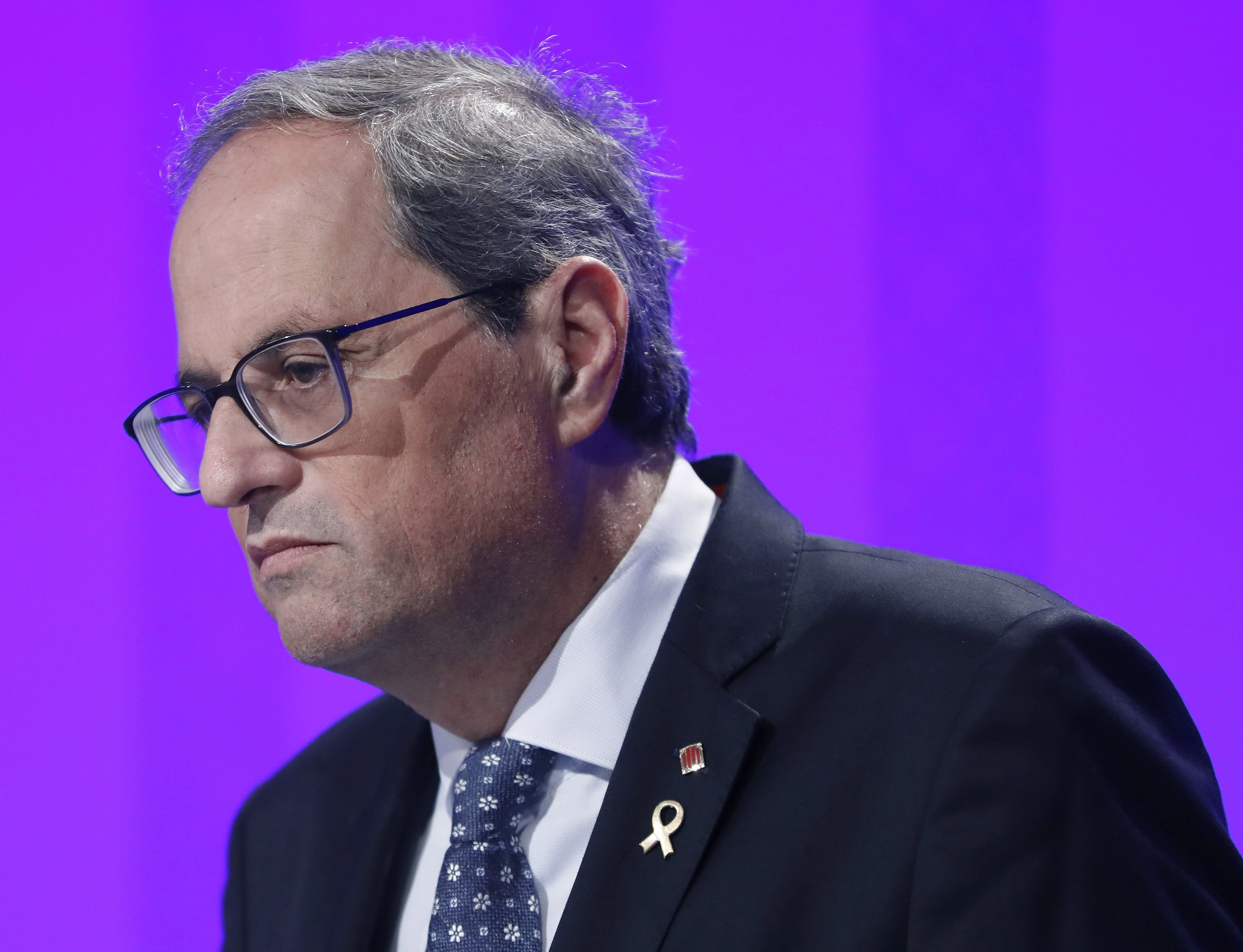 Torra considera un "escándalo" que Sánchez reivindique el control sobre la fiscalía