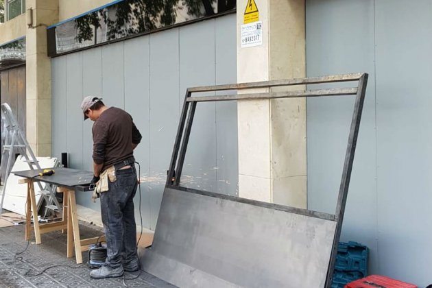 caja blindada calle Bruch-Casp - E.N.