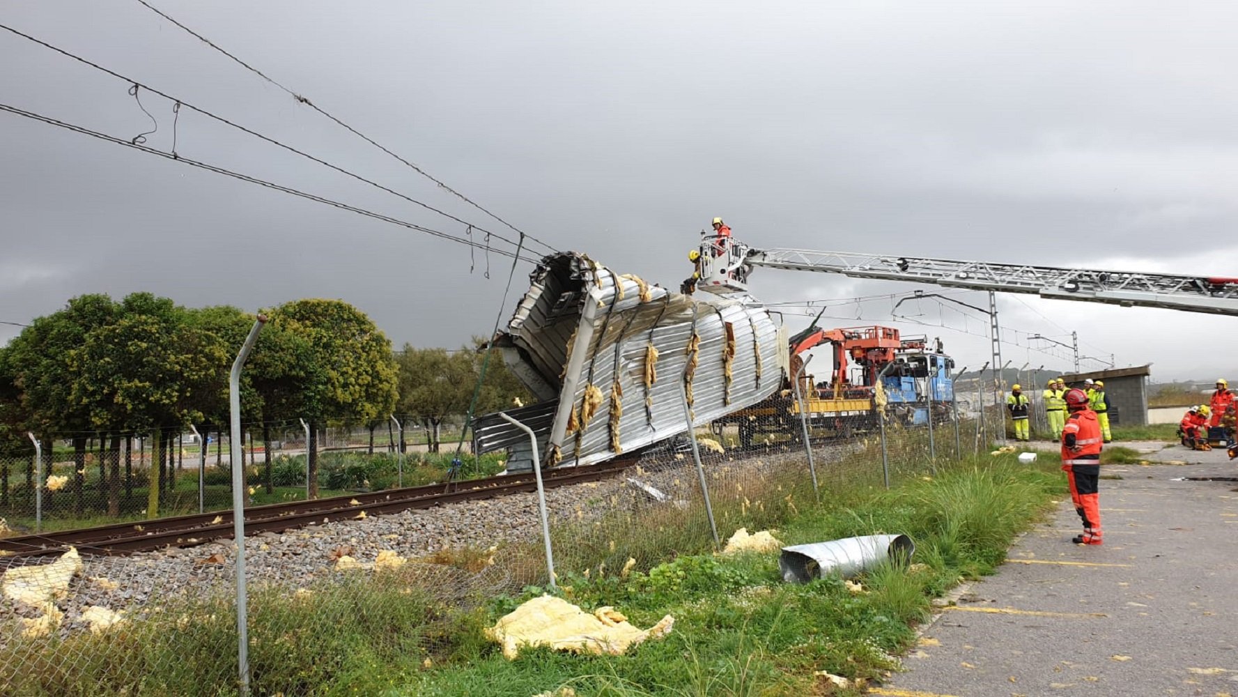 Temporal malgrat de mar pluges Renfe