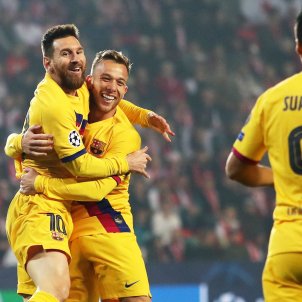 Messi Arthur Luis Suarez Slavia Praga Barca Champions EFE Messi Arthur Luis Suarez Slavia Praga Barca Champions EFE