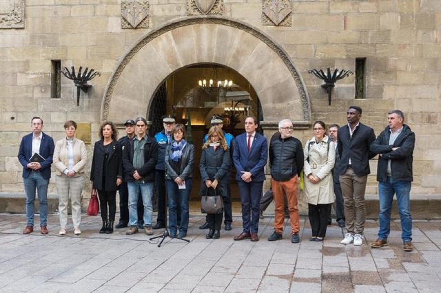 Minut de silenci Ajuntament Lleida víctimes temporal Europa Press